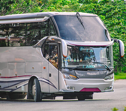 Charter bus in Memphis